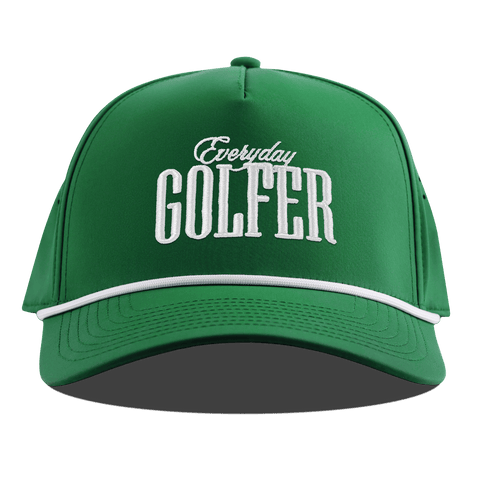 Everyday Golfer Curved 5 Panel Rope Kelly Green