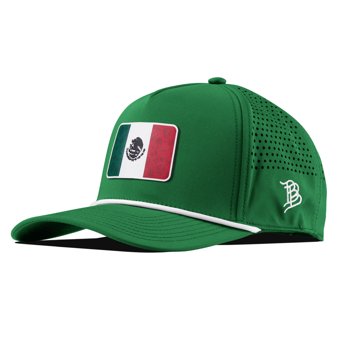 Fiesta Flag Curved 5 Panel Rope Kelly Green