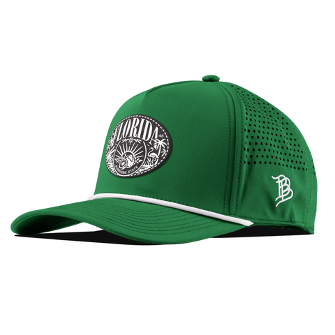 Florida Traveler Curved 5 Panel Rope Kelly Green