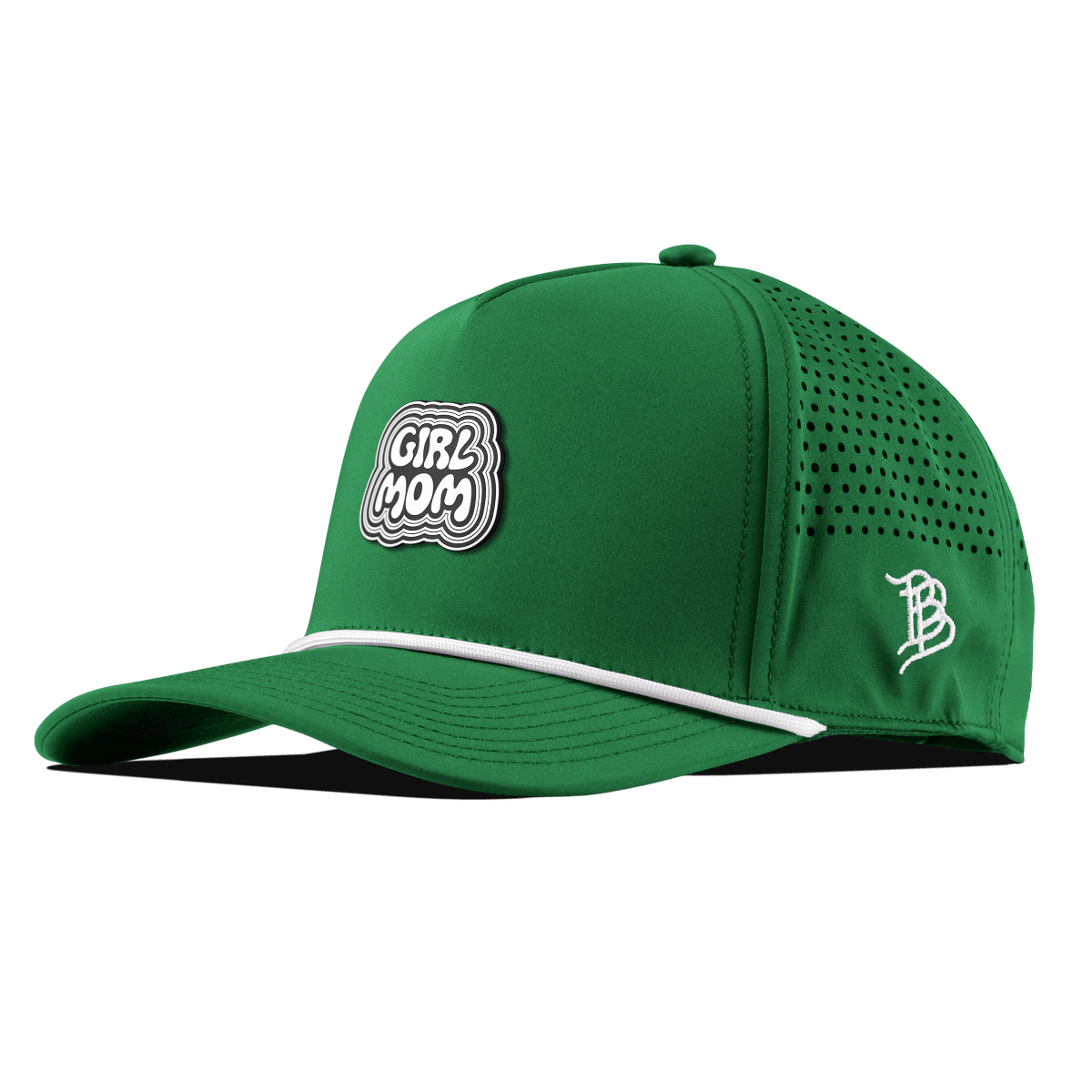 Girl Mom Curved 5 Panel Rope Kelly Green
