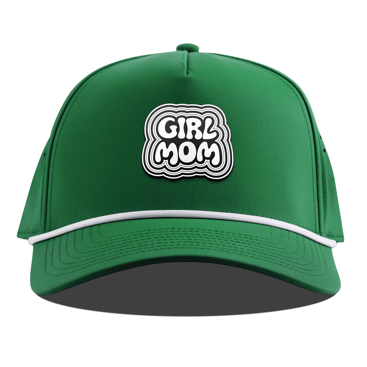 Girl Mom Curved 5 Panel Rope Kelly Green