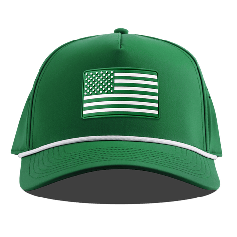 Heritage Old Glory Curved 5 Panel Rope Kelly Green