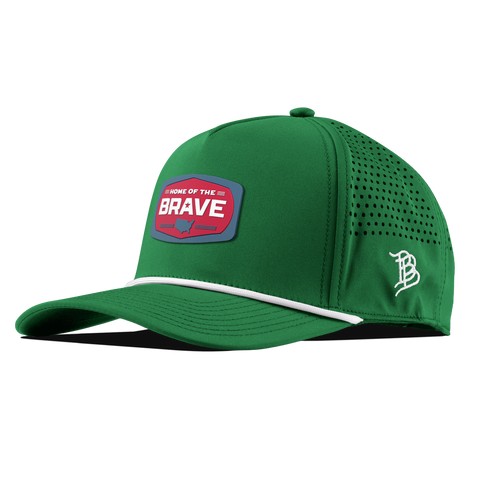 Home of the Brave Curved 5 Panel Rope Kelly Green