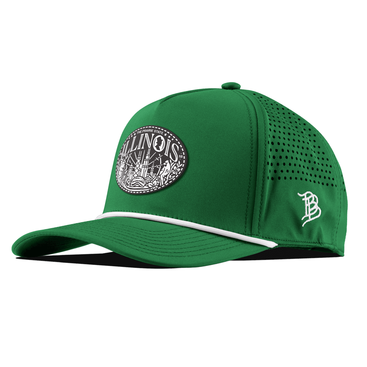 Illinois Traveler Curved 5 Panel Rope Kelly Green