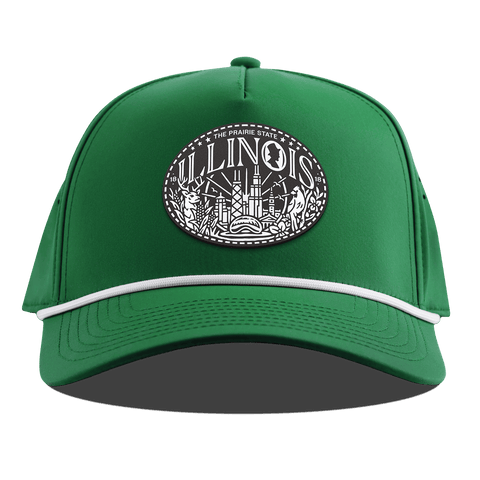 Illinois Traveler Curved 5 Panel Rope Kelly Green