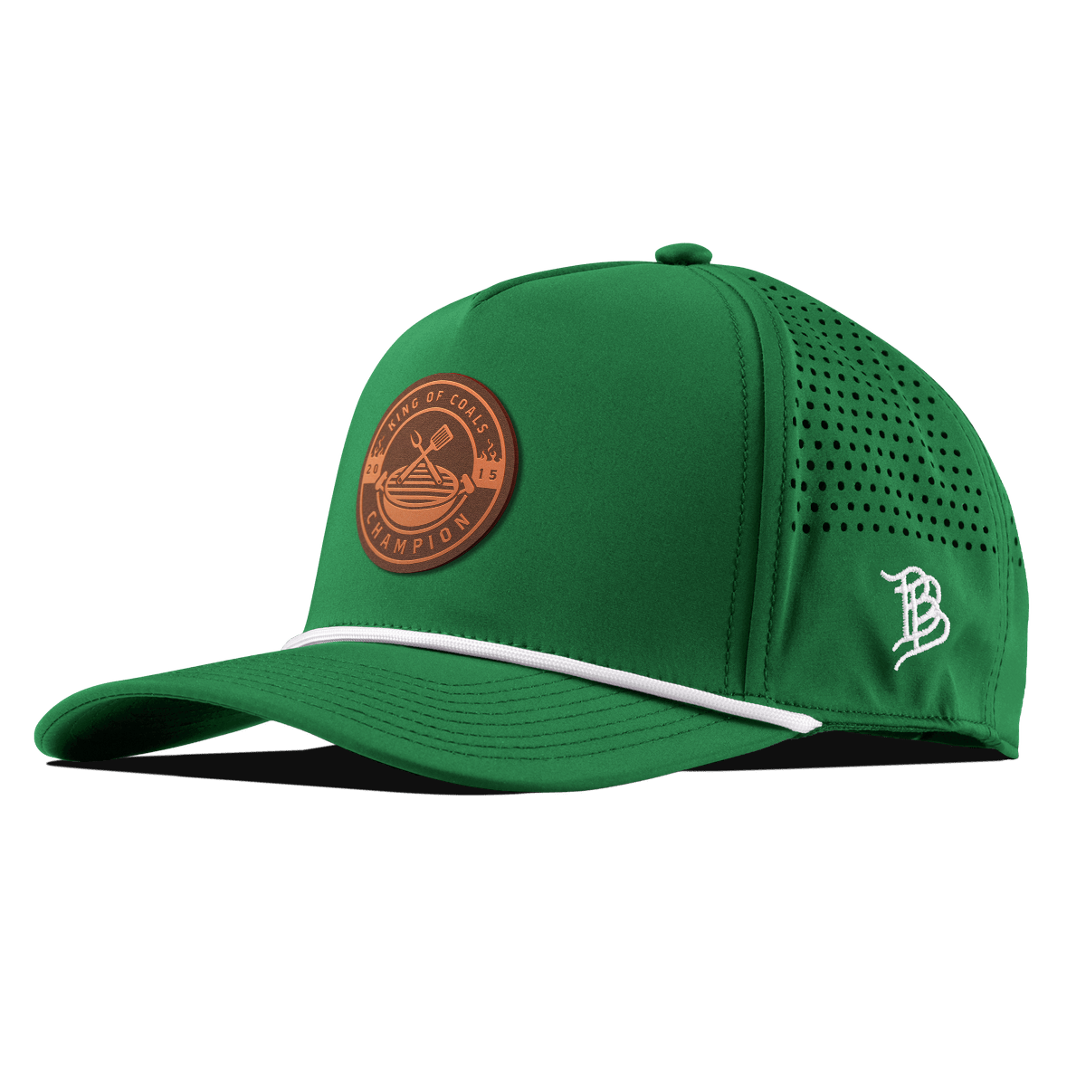 King of Coals Curved 5 Panel Rope Kelly Green