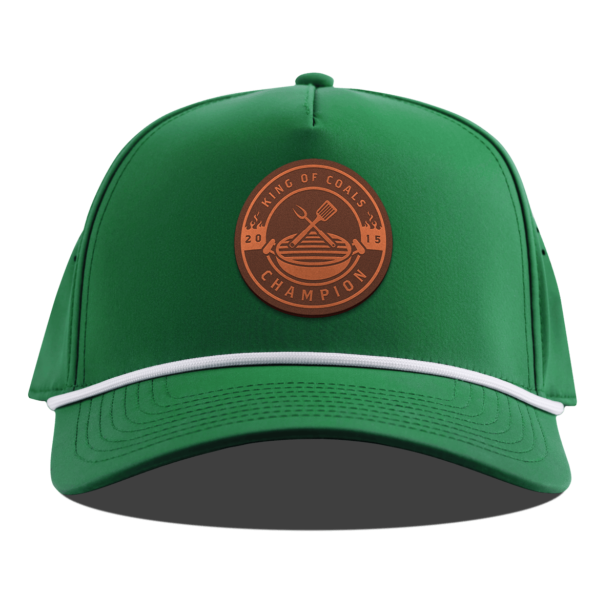 King of Coals Curved 5 Panel Rope Kelly Green