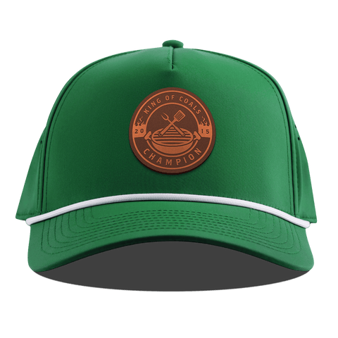 King of Coals Curved 5 Panel Rope Kelly Green