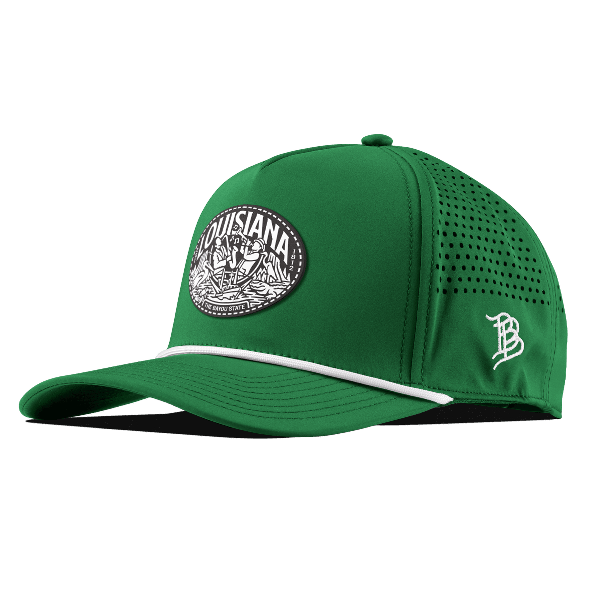 Louisiana Traveler Curved 5 Panel Rope Kelly Green
