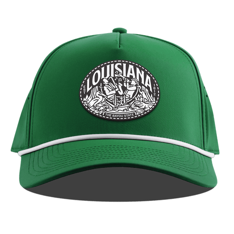 Louisiana Traveler Curved 5 Panel Rope Kelly Green