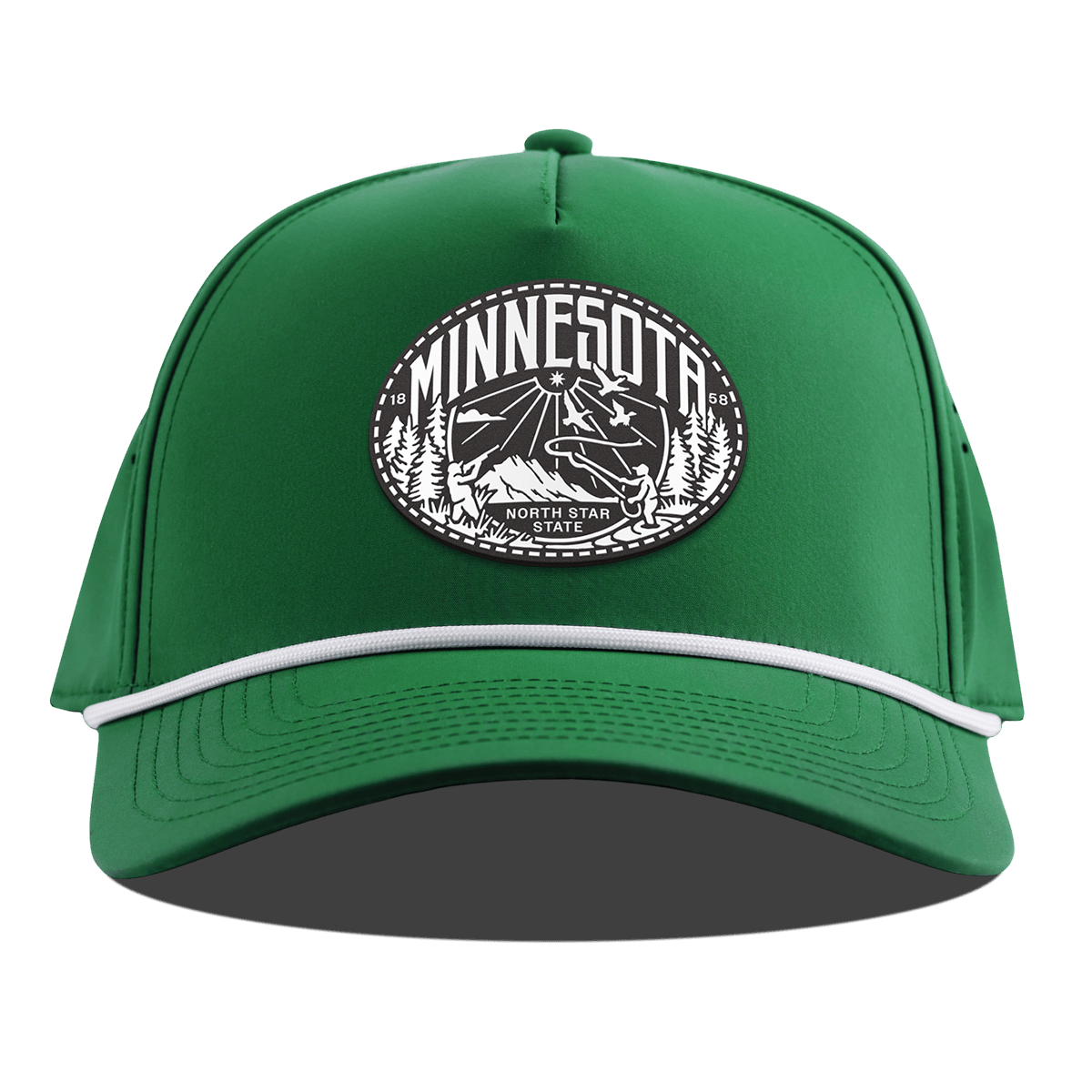 Minnesota Traveler Curved 5 Panel Rope Kelly Green