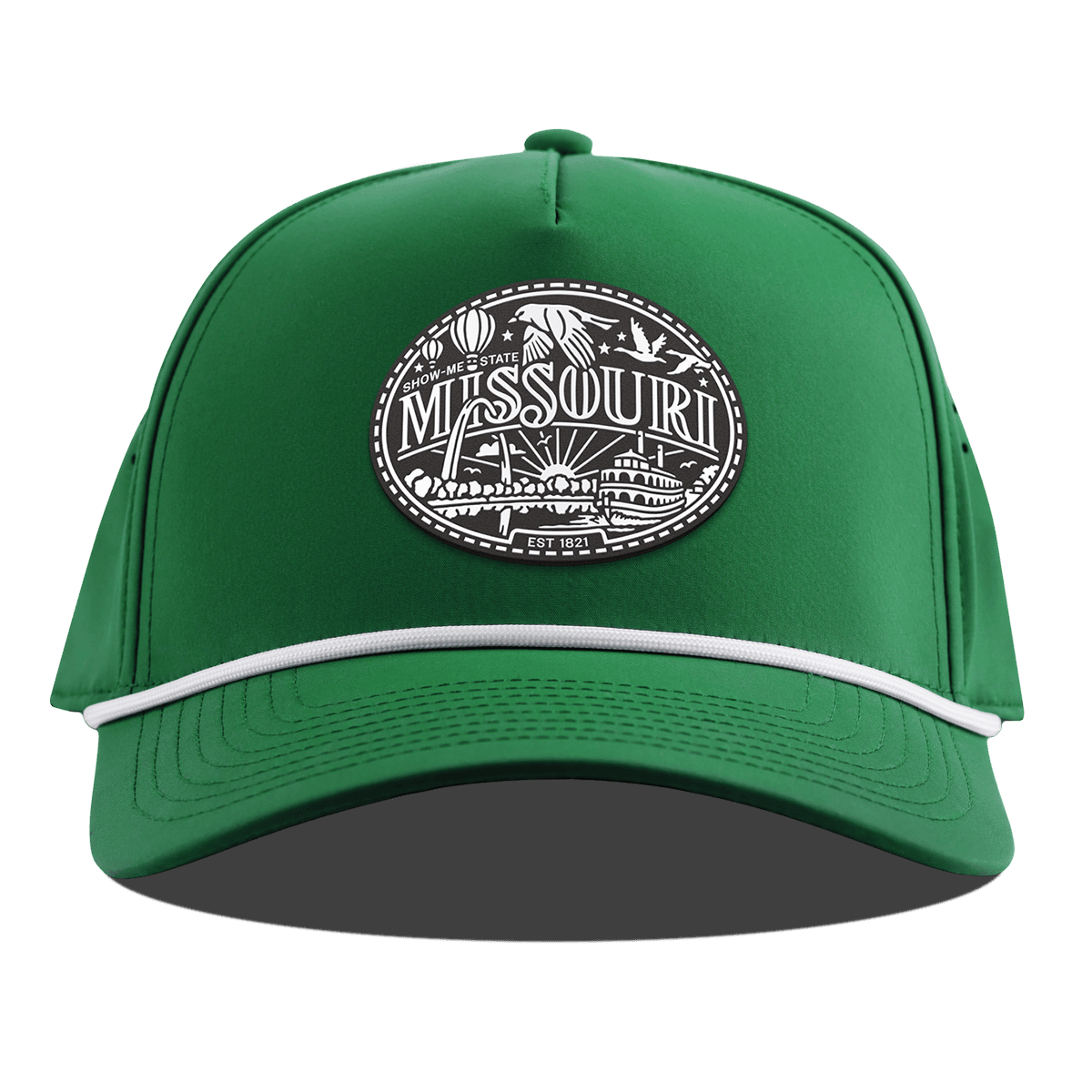 Missouri Traveler Curved 5 Panel Rope Kelly Green