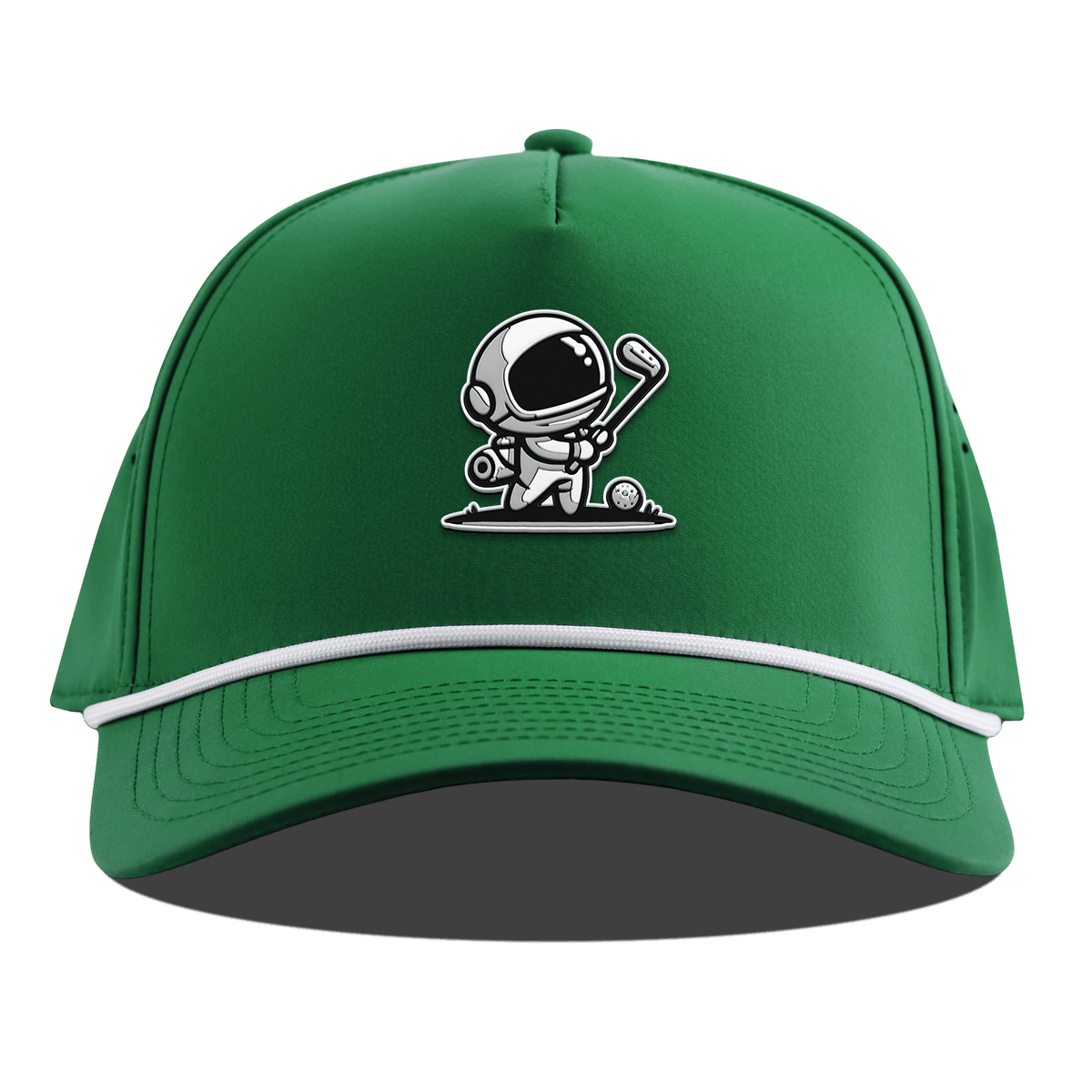 Moon Shot Curved 5 Panel Rope Back Kelly Green