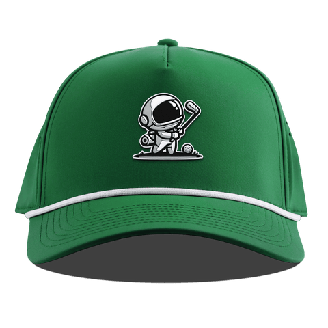 Moon Shot Curved 5 Panel Rope Back Kelly Green