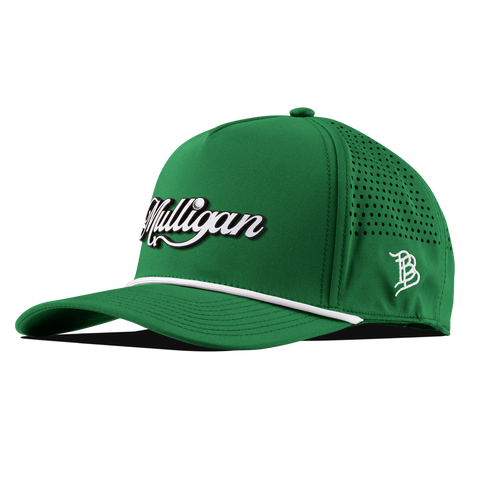 Mulligan Curved 5 Panel Rope Kelly Green/White