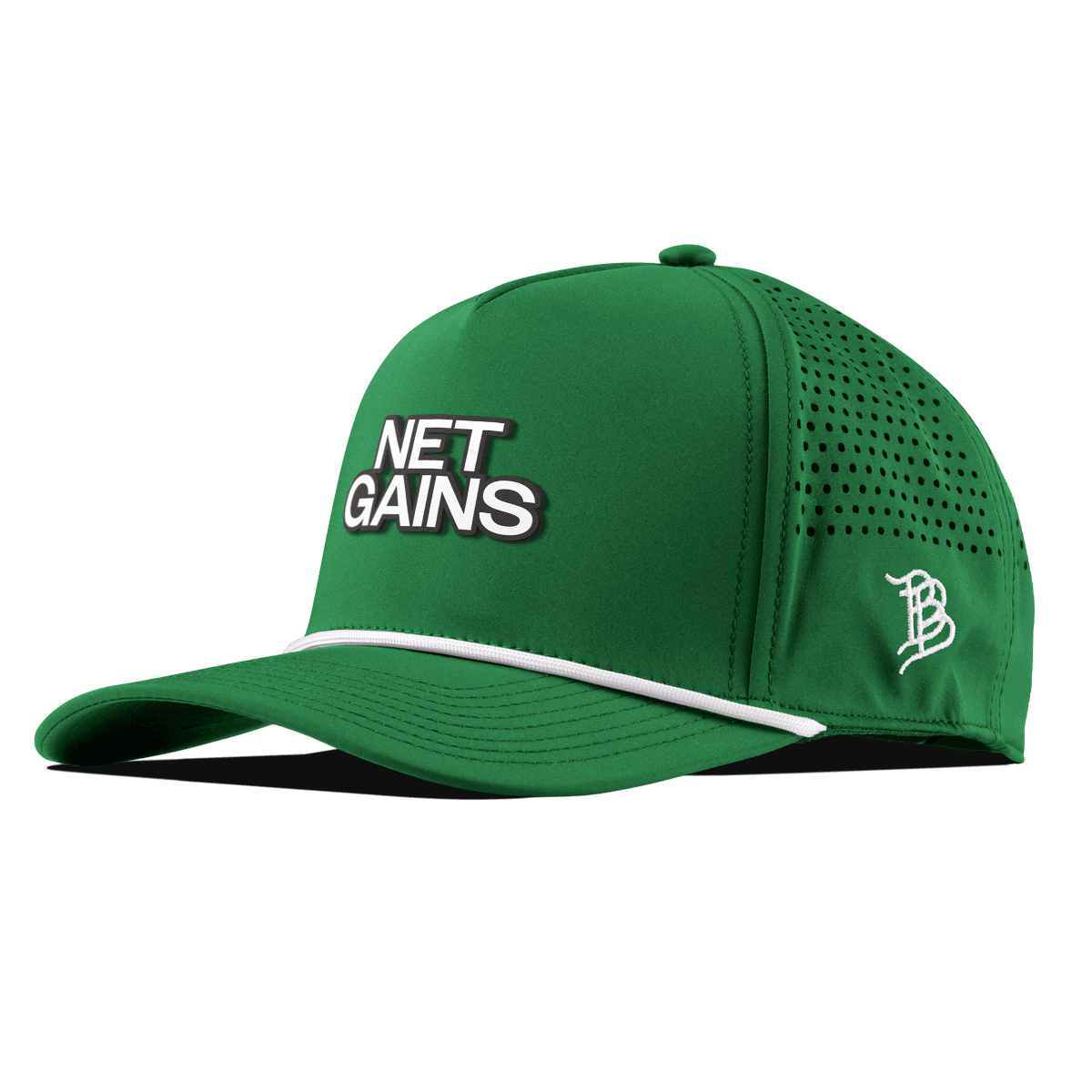 Net Gains Curved 5 Panel Rope Kelly Green