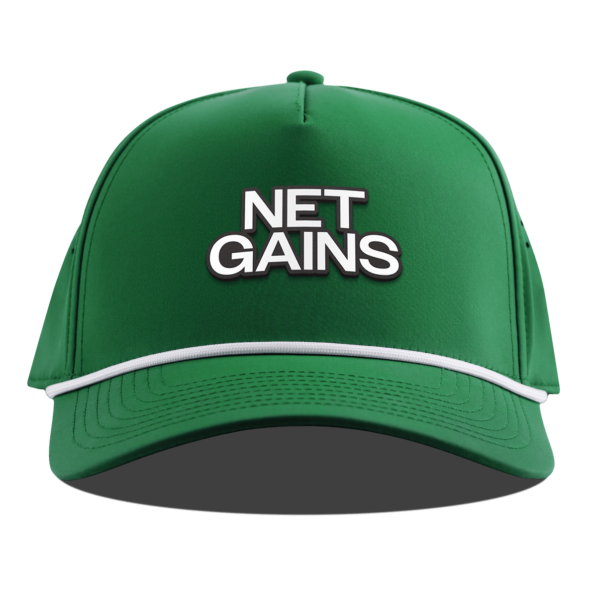 Net Gains Curved 5 Panel Rope Kelly Green