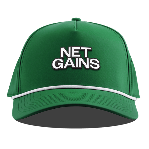 Net Gains Curved 5 Panel Rope Kelly Green