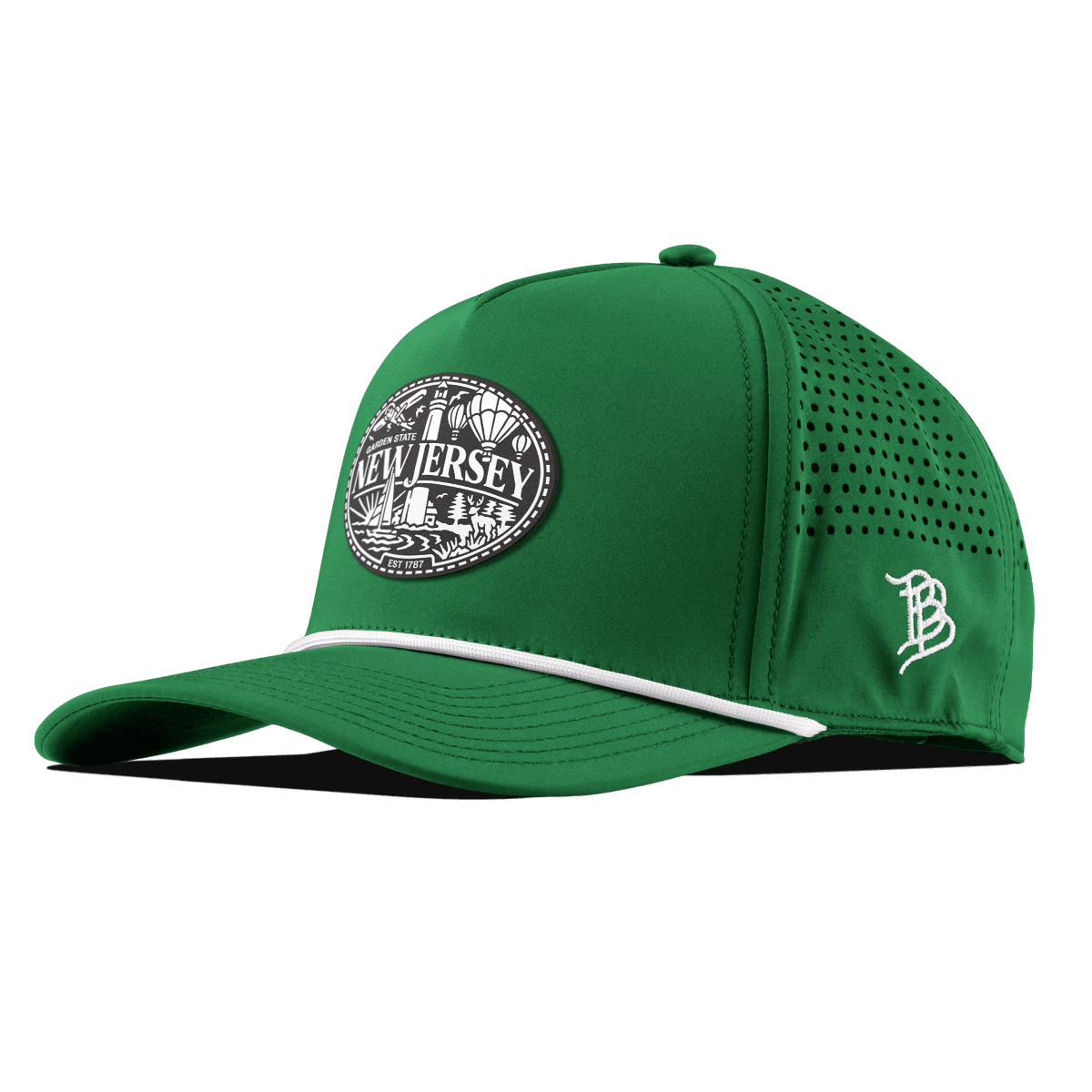 New Jersey Traveler Curved 5 Panel Rope Kelly Green