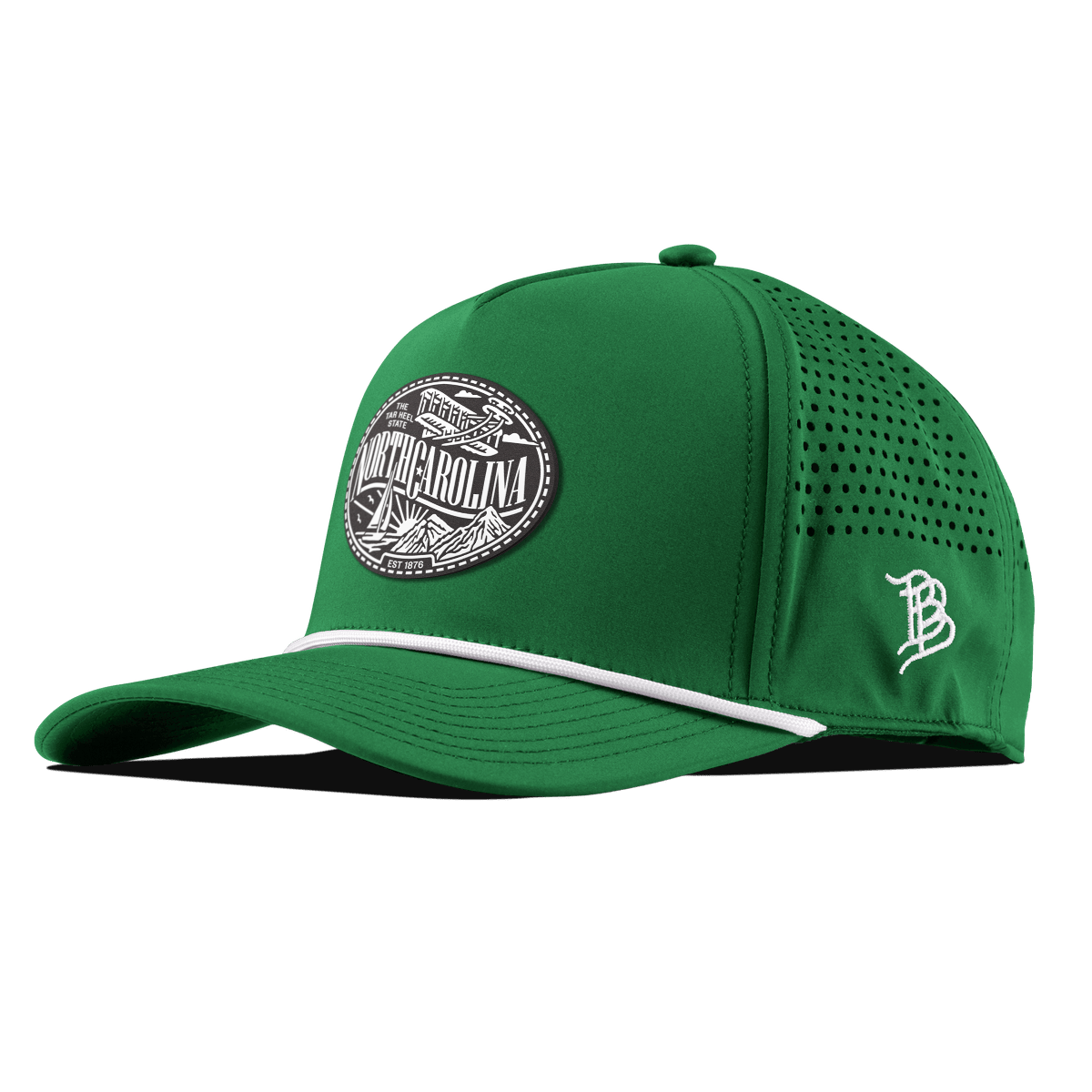 North Carolina Traveler Curved 5 Panel Rope Kelly Green