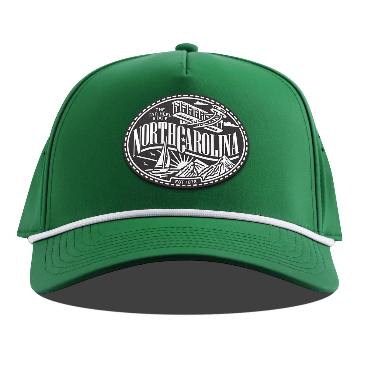North Carolina Traveler Curved 5 Panel Rope Kelly Green