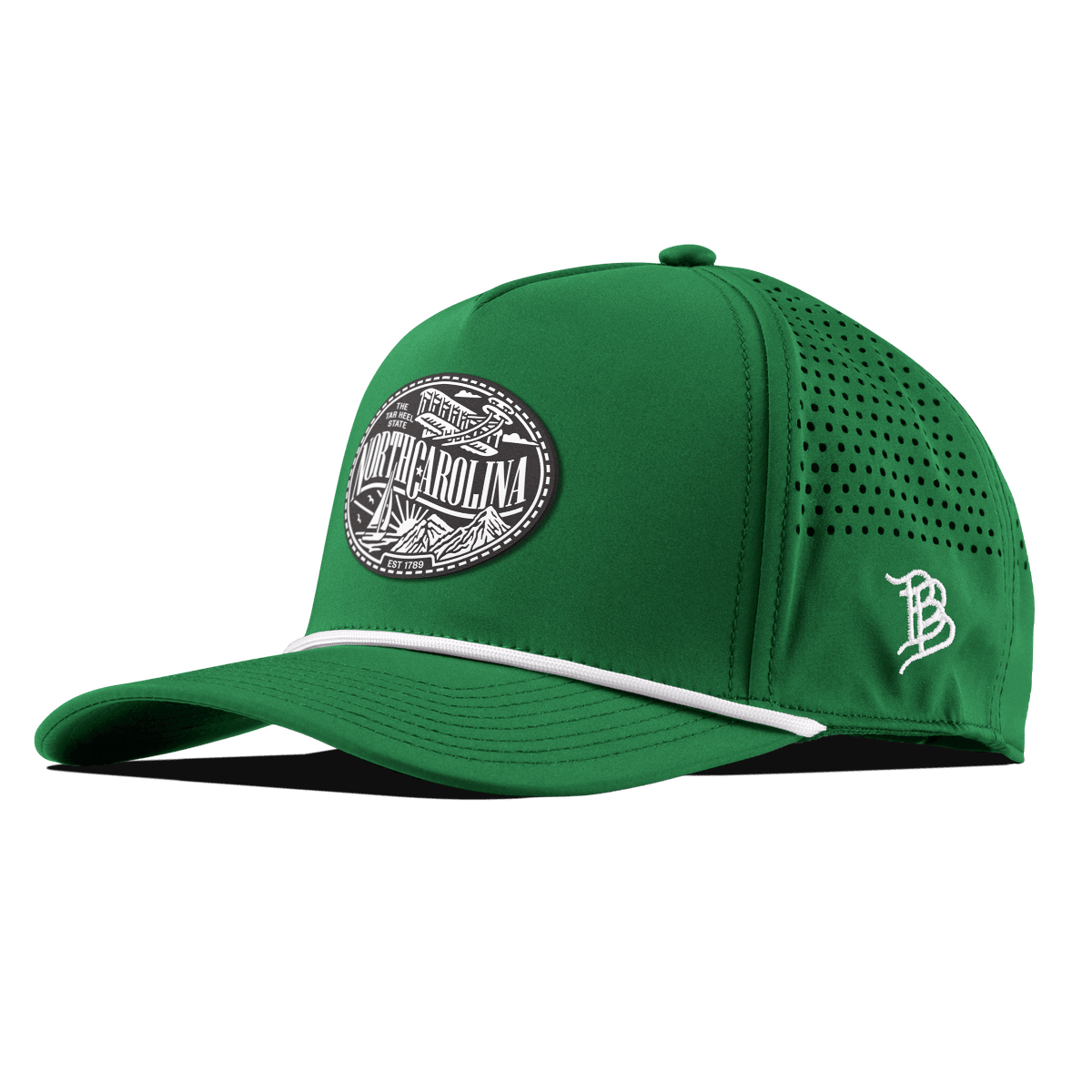 North Carolina Traveler Curved 5 Panel Rope Kelly Green