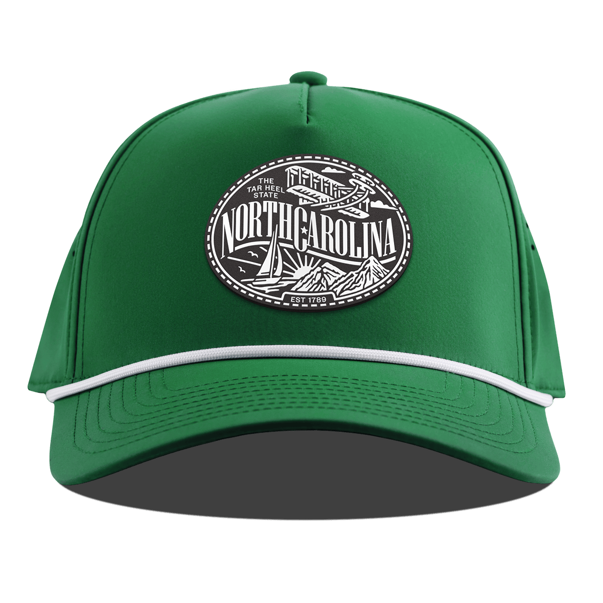North Carolina Traveler Curved 5 Panel Rope Kelly Green