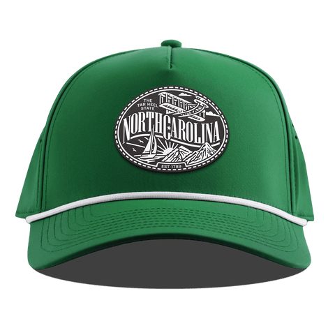 North Carolina Traveler Curved 5 Panel Rope Kelly Green