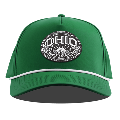 Ohio Traveler Curved 5 Panel Rope Kelly Green