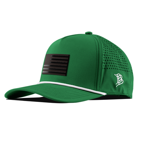 Old Glory Midnight Curved 5 Panel Rope Kkelly Green/White