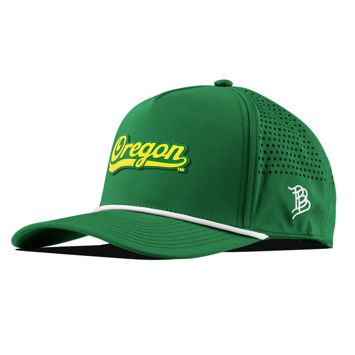 University of Oregon "Oregon Script" Curved 5 Panel Rope Kelly Green