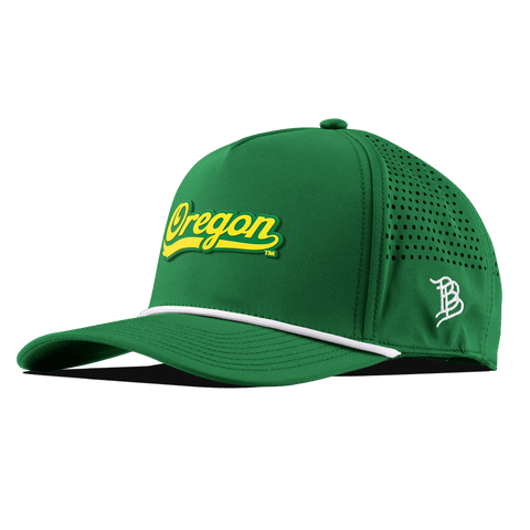 University of Oregon "Oregon Script" Curved 5 Panel Rope Kelly Green