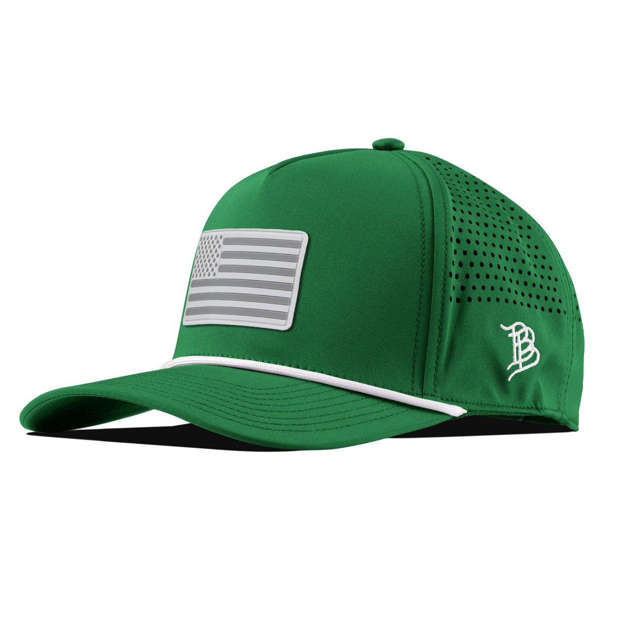 Pearl Old Glory Curved 5 Panel Rope Kelly Green