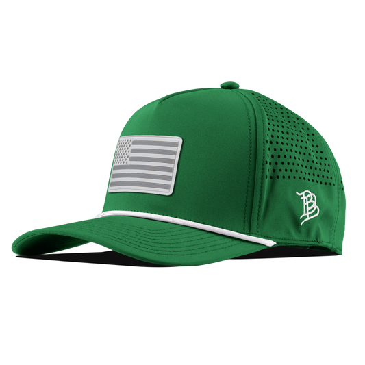 Pearl Old Glory Curved 5 Panel Rope Kelly Green