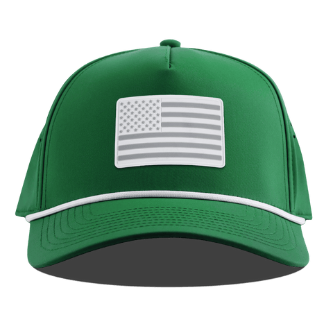 Pearl Old Glory Curved 5 Panel Rope Kelly Green