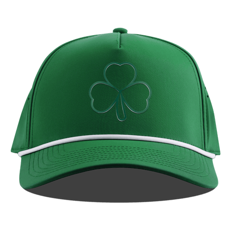 Stacked Shamrock Curved 5 Panel Rope Kelly Green