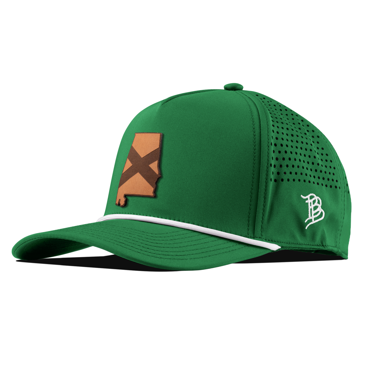 Alabama 22 Curved 5 Panel Rope Kelly Green