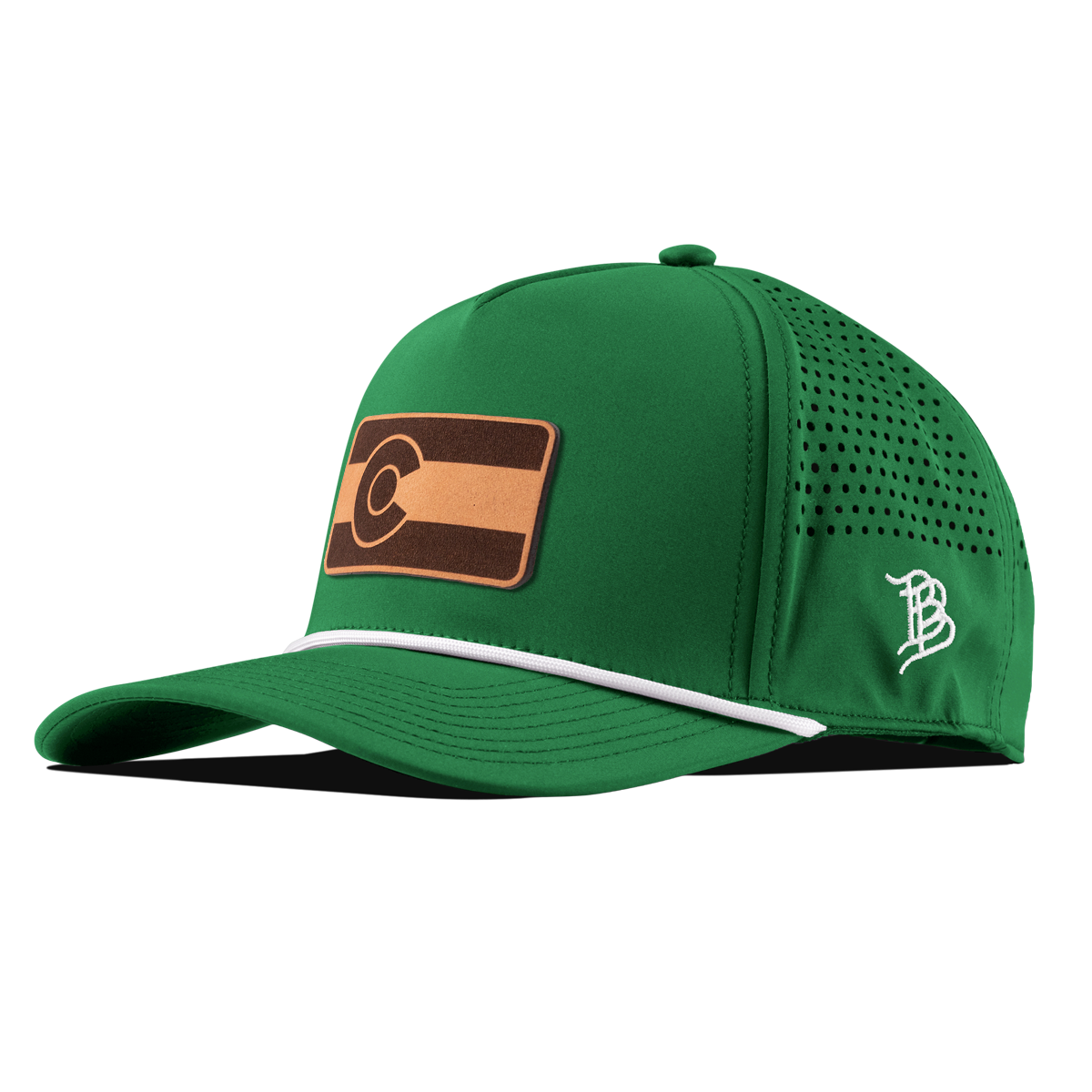 Colorado 38 Curved 5 Panel Rope Kelly Green/White