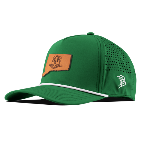 Connecticut 5 Curved 5 Panel Rope Kelly Green/White