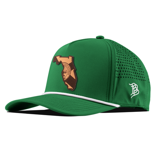 Florida 27 Curved 5 Panel Rope Kelly Green/White