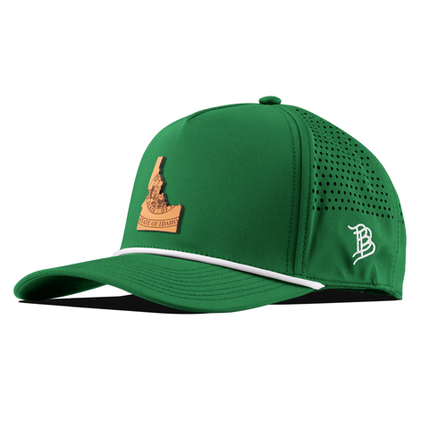 Idaho 43 Curved 5 Panel Rope Kelly Green/White