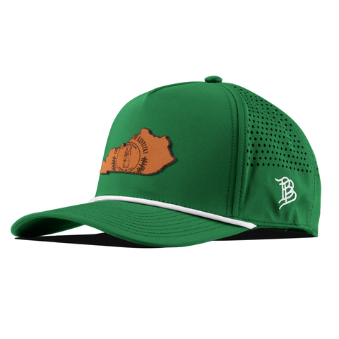 Kentucky 15 Curved 5 Panel Rope Kelly Green/White