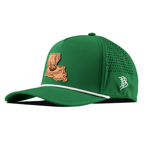 Louisiana 18 Curved 5 Panel Rope Kelly Green/White