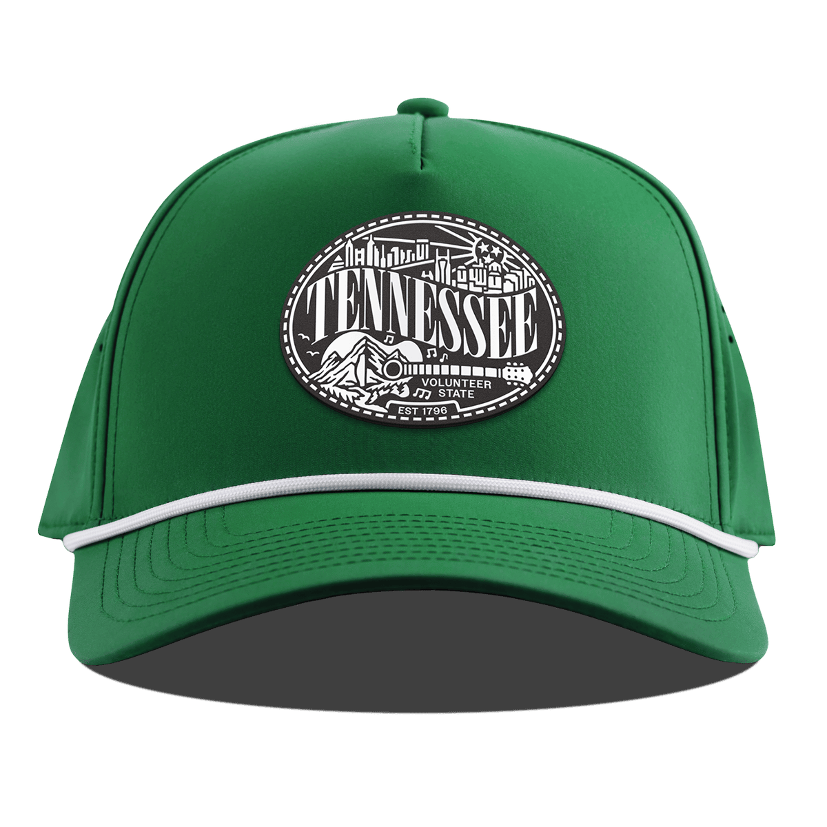Tennessee Traveler Curved 5 Panel Rope Kelly Green