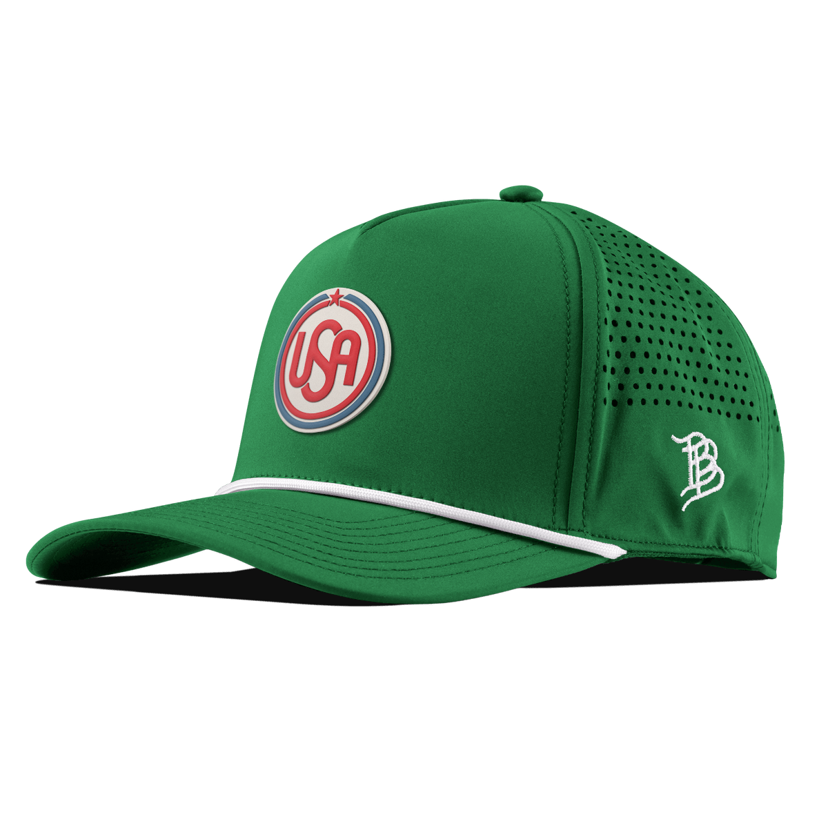 USA Icon Curved 5 Panel Rope Kelly Green