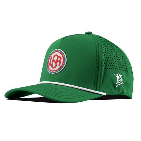 USA Icon Curved 5 Panel Rope Kelly Green