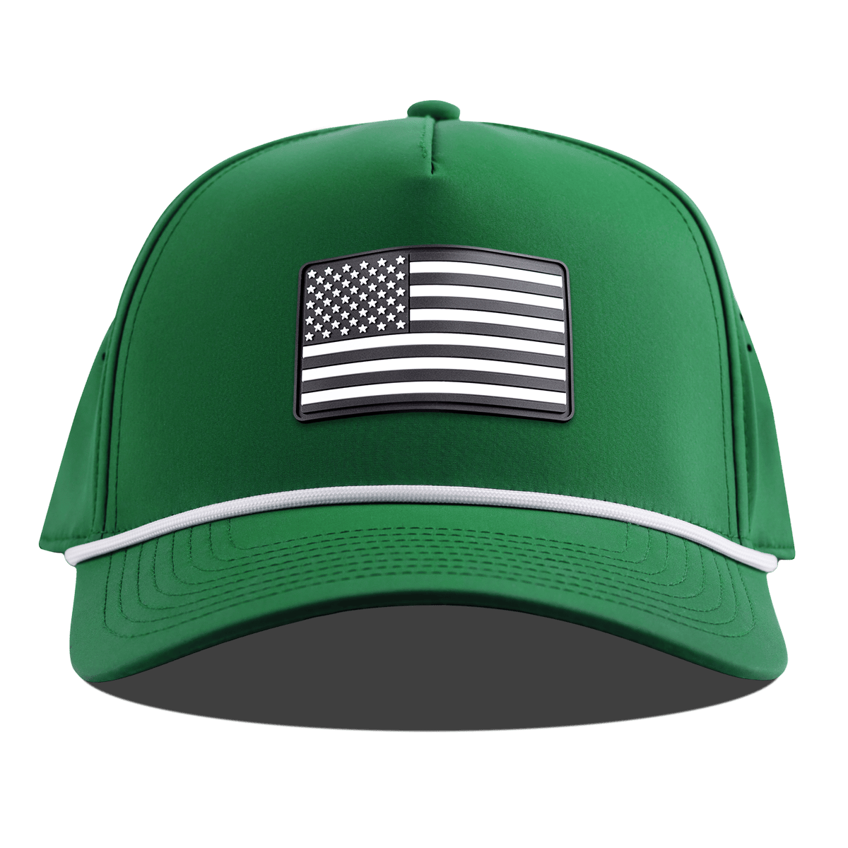 Vintage Old Glory Curved 5 Panel Rope Kelly Green