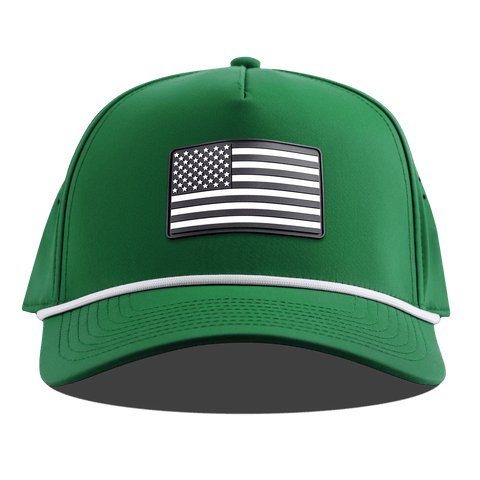 Vintage Old Glory Curved 5 Panel Rope Kelly Green