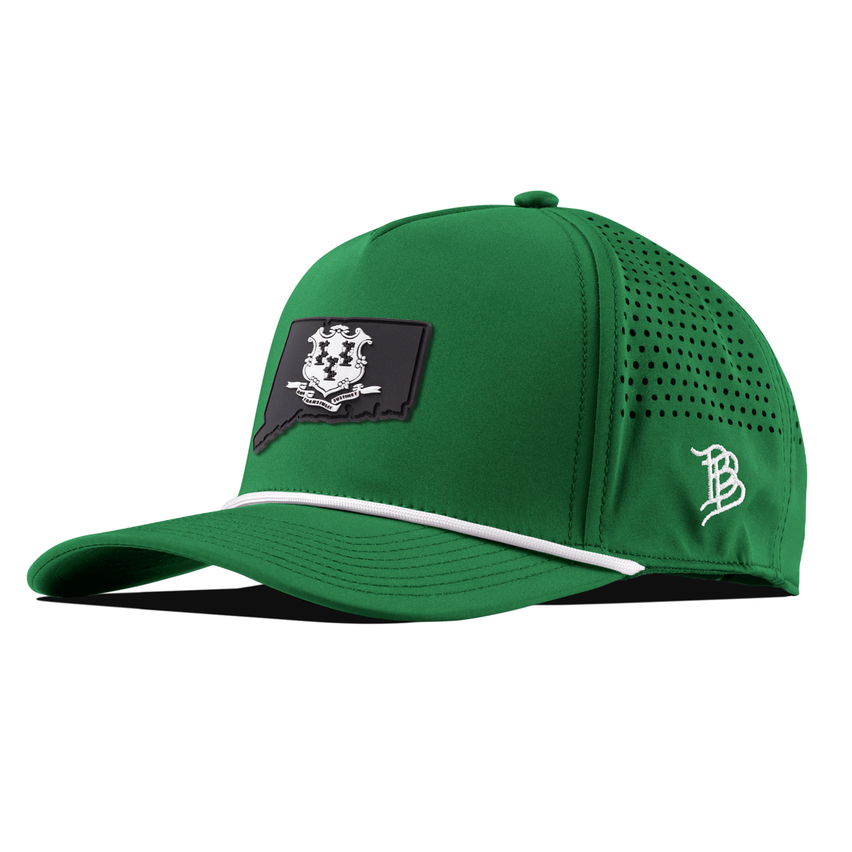 Connecticut Vintage Curved 5 Panel Rope Kelly Green