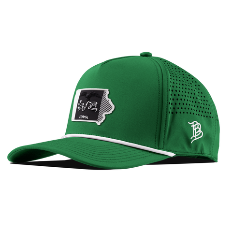 Iowa Vintage Curved 5 Panel Rope Kelly Green